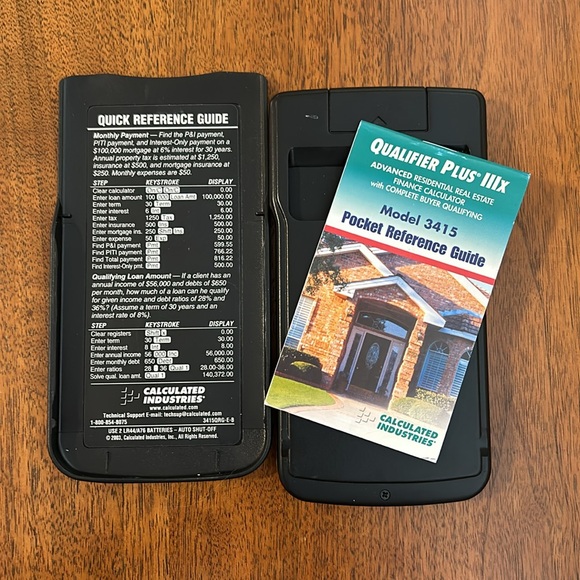 Qualifier Plus lllX Real Estate Calculator - Picture 3 of 5